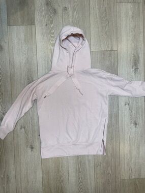 Women's -Aerie-Light Pink Hooded Pullover Sweatshirt